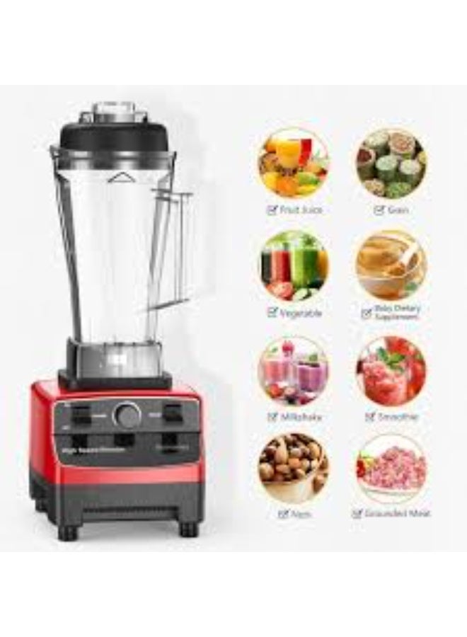 SILVER CREST Heavy Duty Blender 4500 Watts – 2.5L + 1L Jar Professional Blender & Juicer for Home and Commercial Use – Powerful Food Processor for Ice Crushing, Smoothies, Juices, Shakes, and Mixing – High-Speed Countertop Blender with Multiple Speed Settings, Durable Motor, and Stainless Steel Blades – Includes Large & Small Jars for Versatile Kitchen Use - Image 1