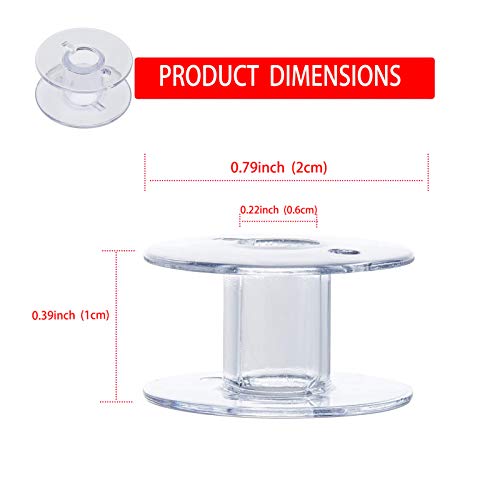 COLOGO 100 Pack Bobbins for Brother Sewing Machine, SA156 Bobbins for Sewing Machine - Image 2