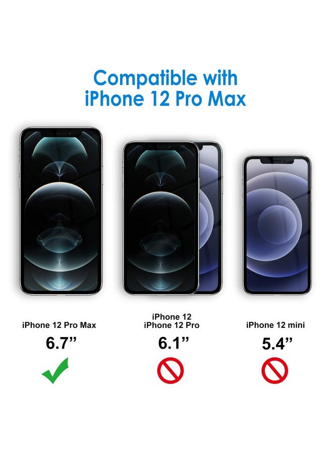 Jetech Screen Protector For Iphone 12 Pro Max 6.7 Inch Tempered Glass Film 3 Pack - Image 2