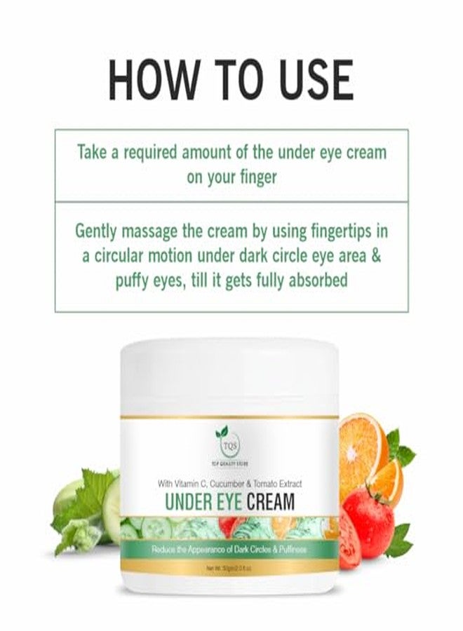 TQS Under Eye Cream for Dark Circles for Women & Men 50 Gm | Reduces Dark Circles, Fine Lines and Wrinkles | Undereye Cream for Puffy Eyes - Image 5