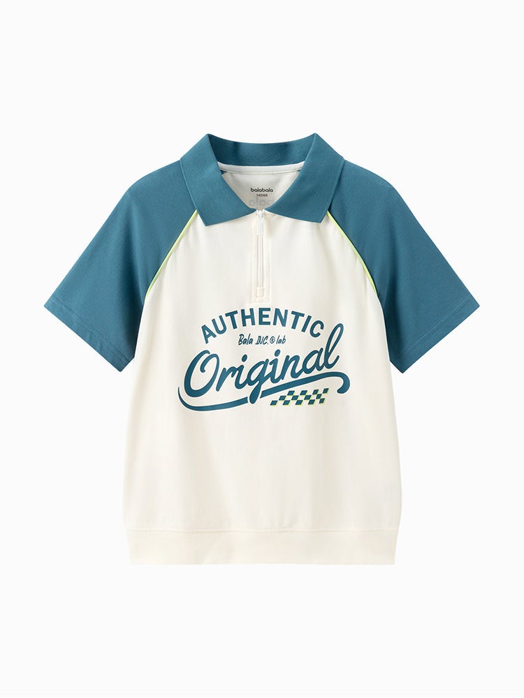 بالابالا تيشيرت بولو بطبعة للجنسين - Image 1