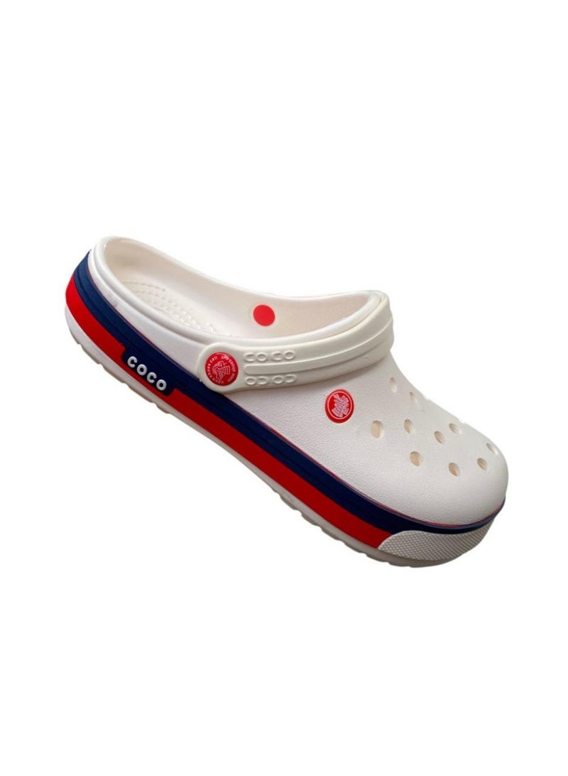 Coco Men Comfortable Clogs Slip-On – White – Lightweight Casual Daily Wear - Image 2
