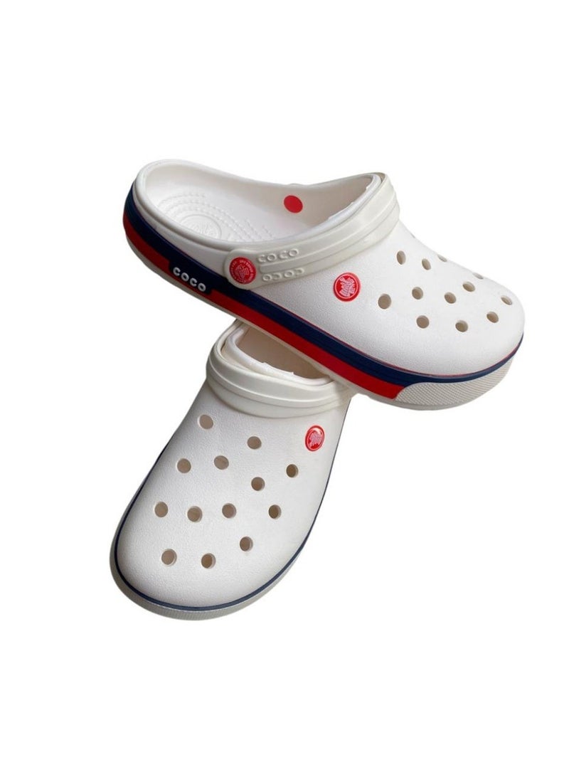 Coco Men Comfortable Clogs Slip-On – White – Lightweight Casual Daily Wear - Image 3