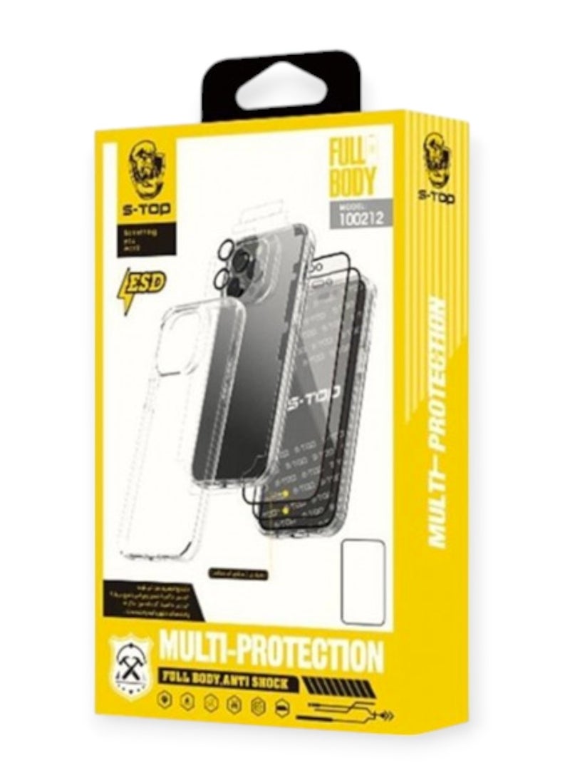 S-TOP Full Protection Package for iPhone 14 Pro Full protection for your device against scratches and drops (10 in 1) Original package from S-TOP - Image 1