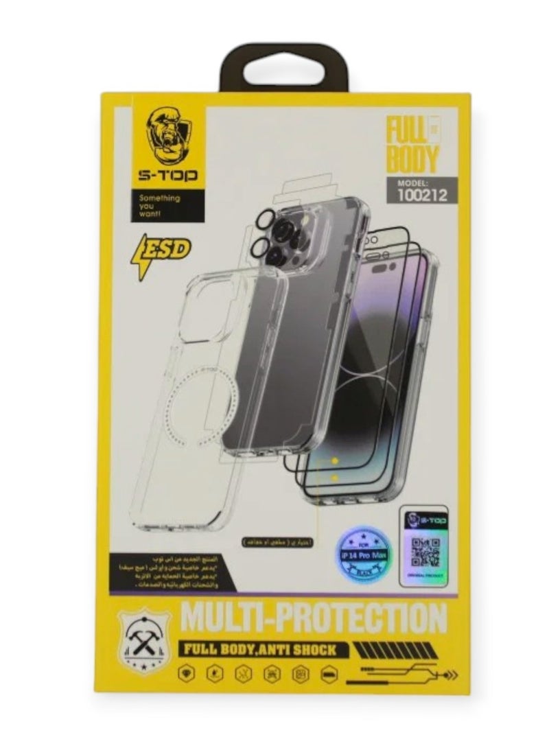 S-TOP Full Protection Package for iPhone 14 Pro Full protection for your device against scratches and drops (10 in 1) Original package from S-TOP - Image 2