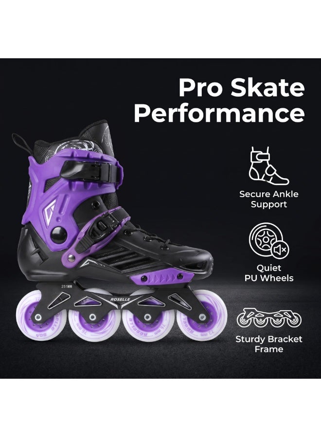 ROSELLE Inline Skates for Women Men, Outdoor Street Blades Roller Adult Male Female, Professional Fitness Roller Skates Blades for Unisex - Image 2