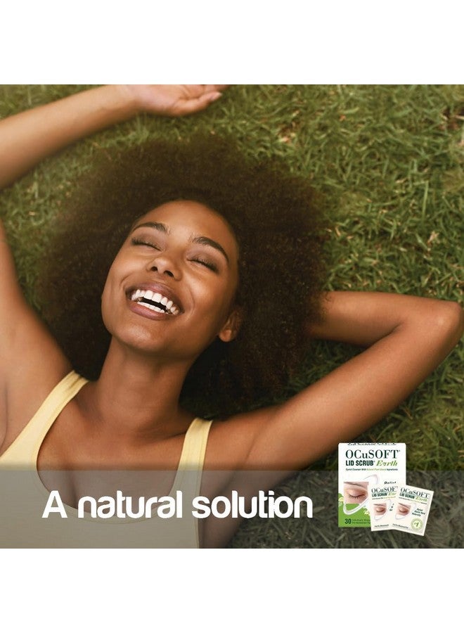 أوكيوسوفت منظف الجفن من ليد سكرب إيرث، مناديل مبللة للجفن للظروف الخفيفة إلى المتوسطة، منظف الجفن بمكونات نباتية طبيعية، 30 قطعة - Image 5