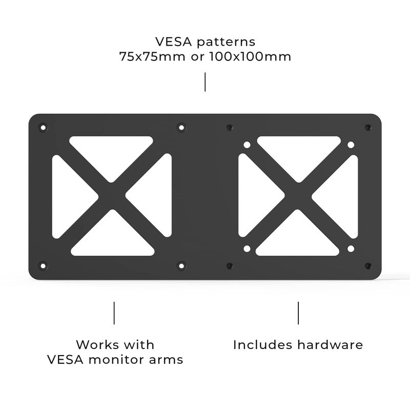 HumanCentric حامل بشري مركزي متوافق مع Intel NUC، لوحة تمديد ذراع الشاشة VESA لجهاز الكمبيوتر NUC Mini PC، أنماط 75x75mm و 100x100mm، لا يتناسب مع Hades و Skull Canyon NUC - Image 4
