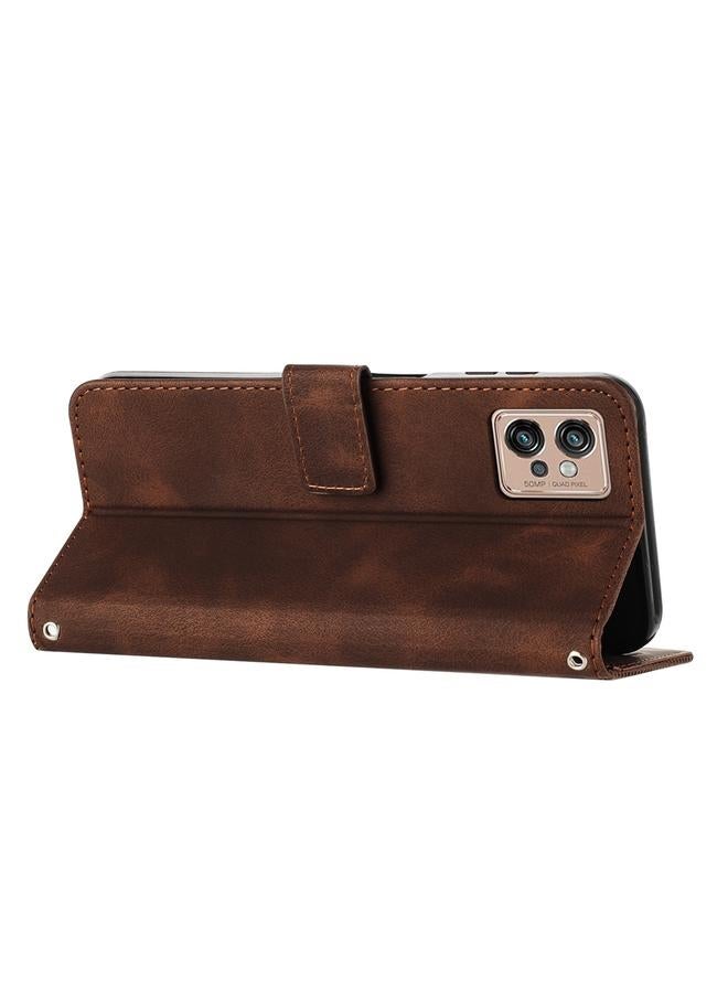 اس-توب جراب لهاتف Motorola Moto G32 Dream Triangle مصنوع من الجلد مع حبل تعليق - Image 4