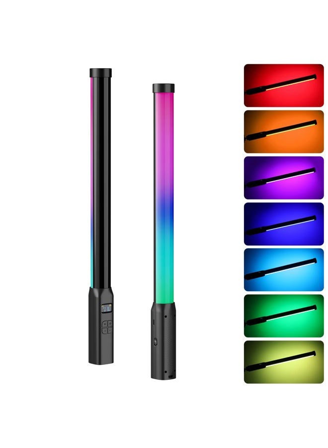 Ulanzi VL119 Handheld Light Wand, 360° RGB LED Video Light Stick for Photography, 2600mAh Rechargeable Tube Light for Video Shooting, 2500-9000K Dimmable Camera Light with LCD - Image 1