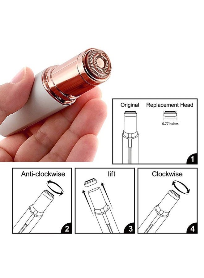 tuokiy Replacement Heads for Flawless Finishing Touch Facial Hair Removal Tool for Women. Just fit Gen 2 Hair Removal Device - Image 4