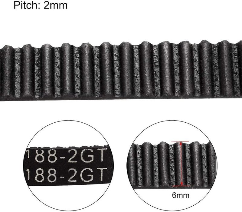 GT2 Timing Belt 188mm Circumference 6mm Width Closed Loop Synchronous Belt for 3D Printers - Image 4