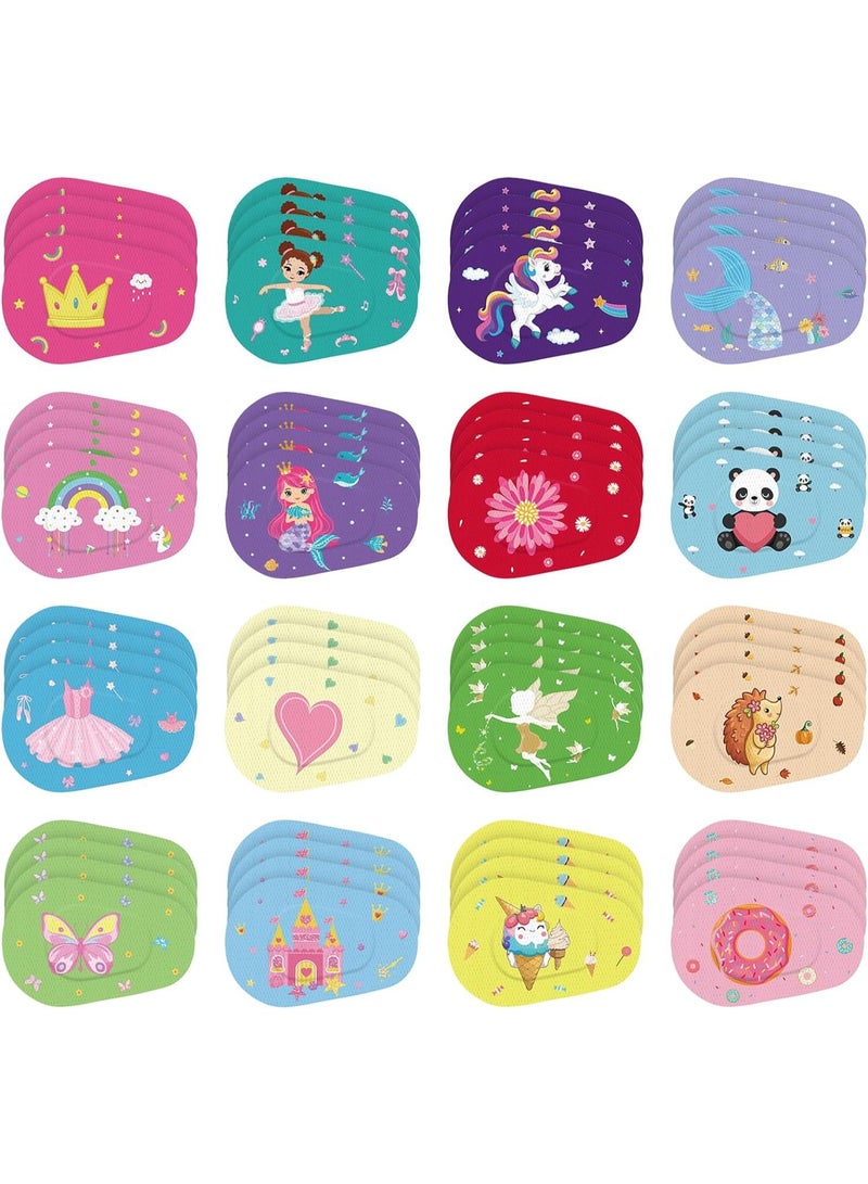 أصدقاء متألقة تصحيحات العين اللاصقة 60 جهاز كمبيوتر شخصي أطفال بنات تصحيحات الطفل الصغير السائبة تصحيح نسيج متعة التنفس تصاميم لطيفة الضمادات القطنية لحجب الضوء 12 أساليب - Image 1