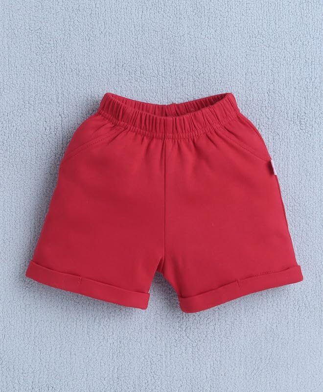 BUMZEE Boys Cotton Shirt Waistcoat & Short Set With Applique Bow White & Red - 12-18 Months - Image 4