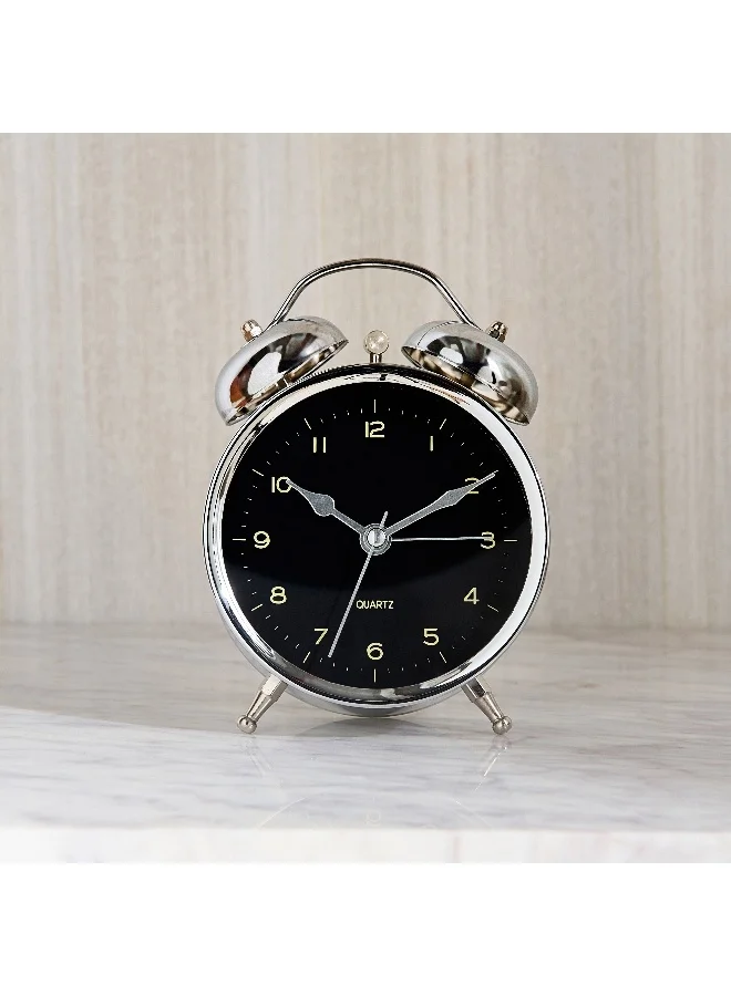 Home Box Saratoga Willa Metal Twin Bell Alarm Clock - 9.7x5.4x13.5 CM