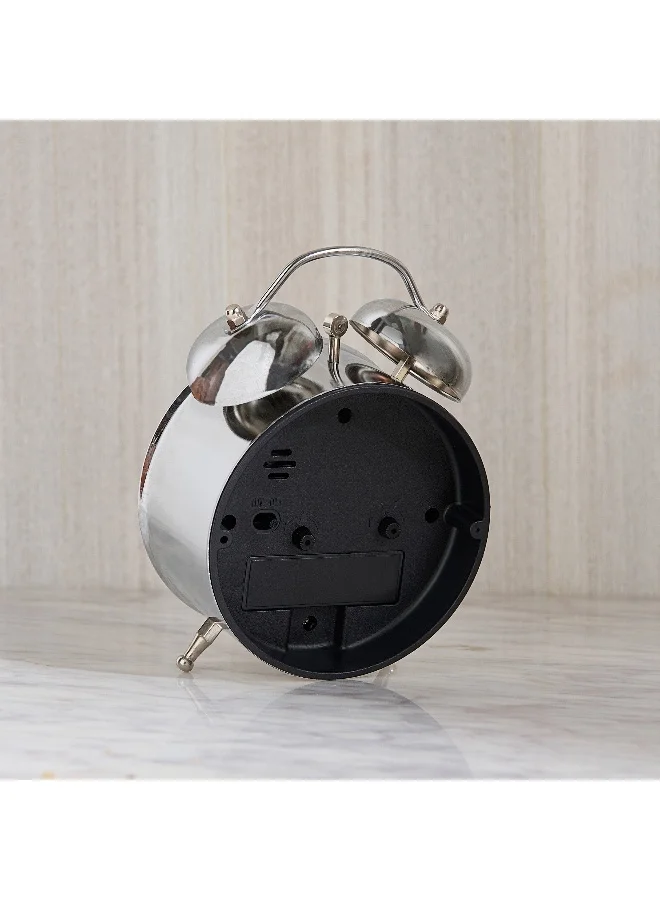 Home Box Saratoga Willa Metal Twin Bell Alarm Clock - 9.7x5.4x13.5 CM