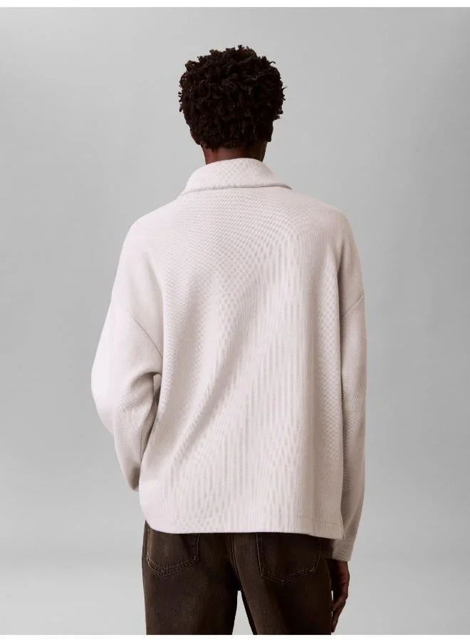 CALVIN KLEIN Logo Half Zip Polo