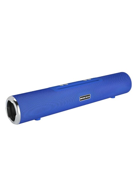 BOOMS BASS L6 Portable Bluetooth Speaker, 10W Stereo, 1200mAh Battery, 10m Range, USB TF AUX, Up to 4 Hours of Play BLUE