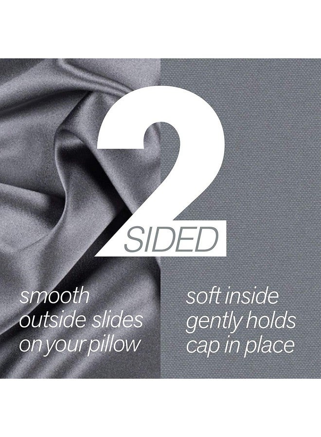 Stay On Satin Stay on Satin Anti-Breakage Large Sleep Bonnet with Infused Hair Conditioners, Black - Image 3