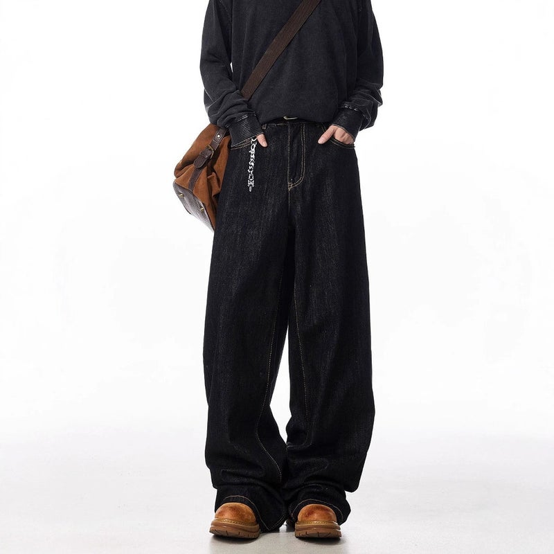 Unisex Casual Daily Denim Jeans - Image 3