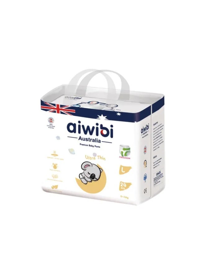 Aiwibi - Premium Baby Pants - Size L 9-14kg -24pcs