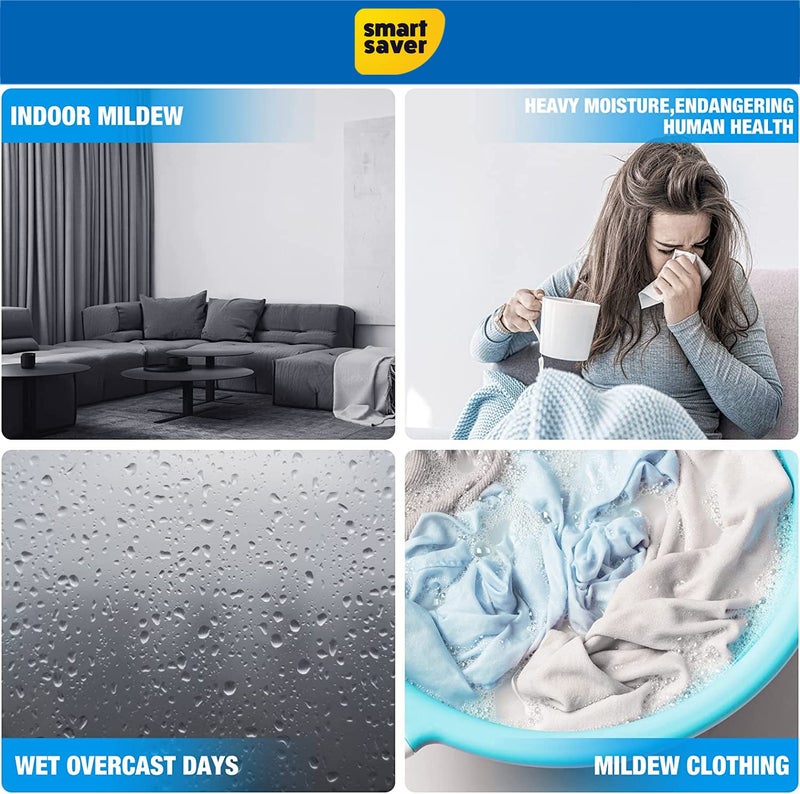 Smart Saver Hanging Moisture Absorber Dehumidifier for Wardrobe, Cupboards & Closets | Fights Against Moisture, Fungus, smells, Attracts Extra Moisture from Your Bathroom, Closet, Kitchen & Study - Image 5