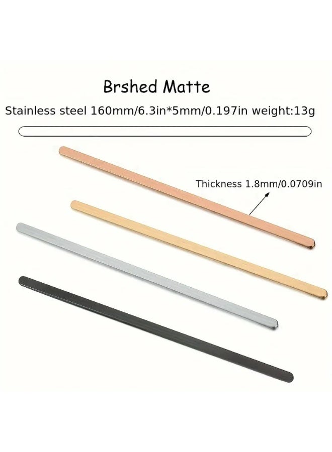 Goolsky سوار مفتوح من الفولاذ المقاوم للصدأ مخصص 5 مم – سوار مطفي بنقش نص تاريخ إحداثيات اسم الأزواج، تصميم قابل للتخصيص، هدية للزوجين للاستخدام اليومي - Image 3