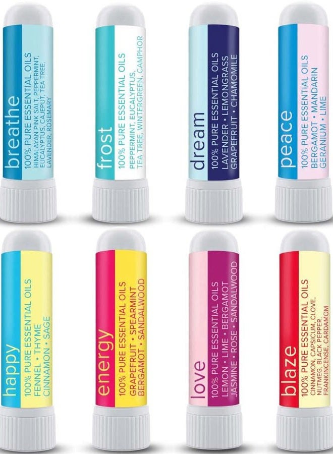 MOXE MOXĒ Nasal Inhaler Bundle, 8 Essential Oil Blends, Aromatherapy Sticks, Warming & Cooling Fragrances, Undiluted Oil, Natural Ingredients, Made in USA - Image 1