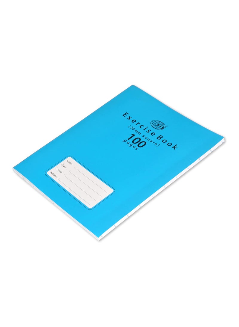 FIS Exercise Book Pack Of 12 100 Pages 20Mm Squares FSEBSQ20100N - Image 4