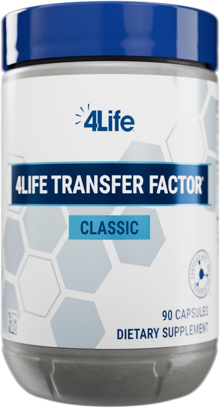 4Life Transfer Factor Classic with Cow Colostrum for Enhanced Immune Response Recognition and Memory  for Ages 2 and Up  90 Veggie Capsules - Image 1