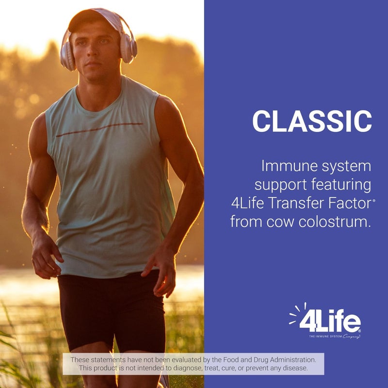 4Life Transfer Factor Classic with Cow Colostrum for Enhanced Immune Response Recognition and Memory  for Ages 2 and Up  90 Veggie Capsules - Image 4