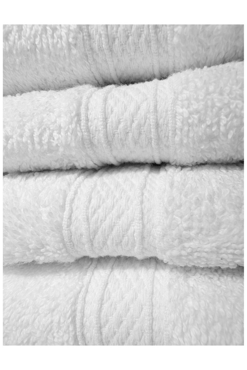 فابينني مناشف وجه فاخرة من القطن بنسبة 100%، مكونة من 4 قطع، مقاس 33×33 سم، ومناشف غسيل 13×13 بوصة، ومناشف صغيرة ناعمة وماصة، بتصميم مزدوج الحواف، ومناشف أطباق، مجموعة متعددة الاستخدامات للحمامات وغرف الطعام والصالات الرياضية والفنادق والمنتجعات الصحية. - Image 4