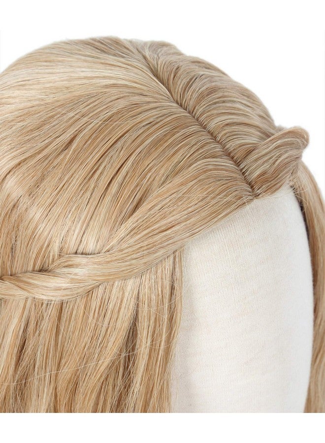 لينفيري باروكة شعر هيبي مموجة طويلة أشقر من لينفيري طراز السبعينيات، مناسبة لحفلات الهالوين للنساء - Image 3