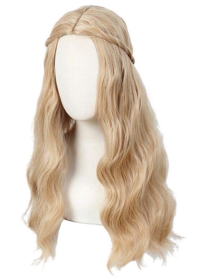 لينفيري باروكة شعر هيبي مموجة طويلة أشقر من لينفيري طراز السبعينيات، مناسبة لحفلات الهالوين للنساء - Image 4