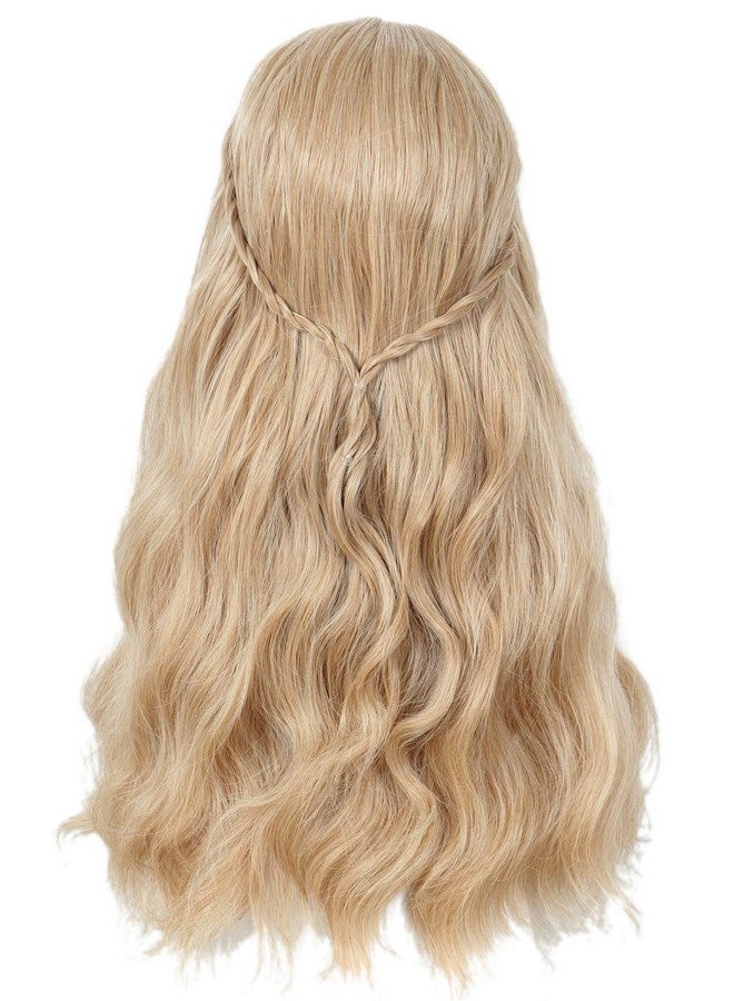 لينفيري باروكة شعر هيبي مموجة طويلة أشقر من لينفيري طراز السبعينيات، مناسبة لحفلات الهالوين للنساء - Image 2