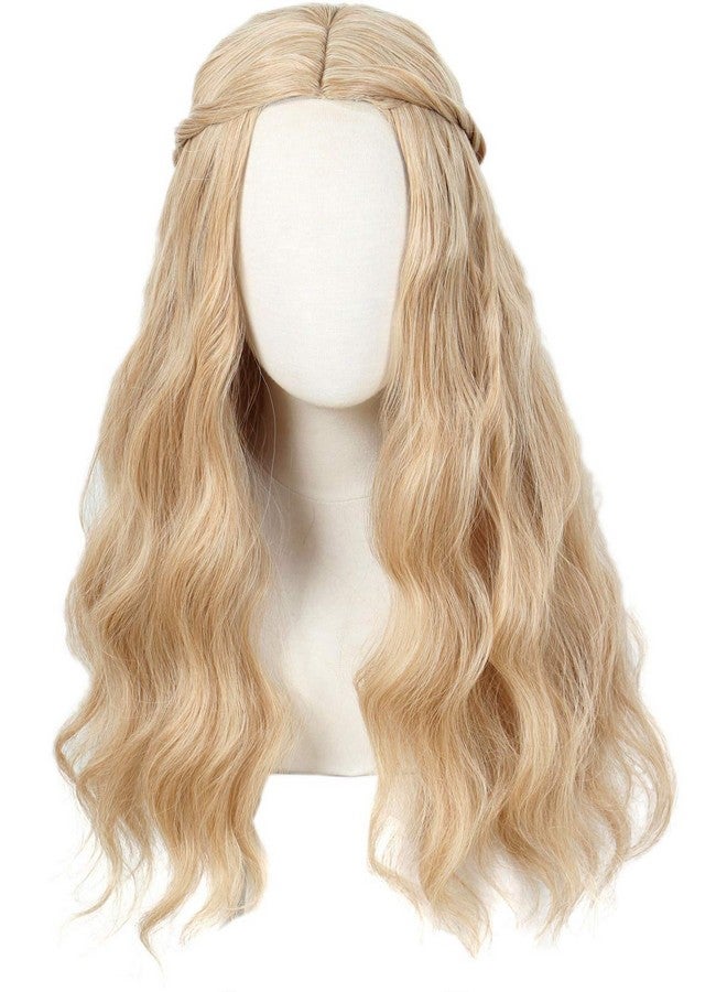 لينفيري باروكة شعر هيبي مموجة طويلة أشقر من لينفيري طراز السبعينيات، مناسبة لحفلات الهالوين للنساء - Image 1