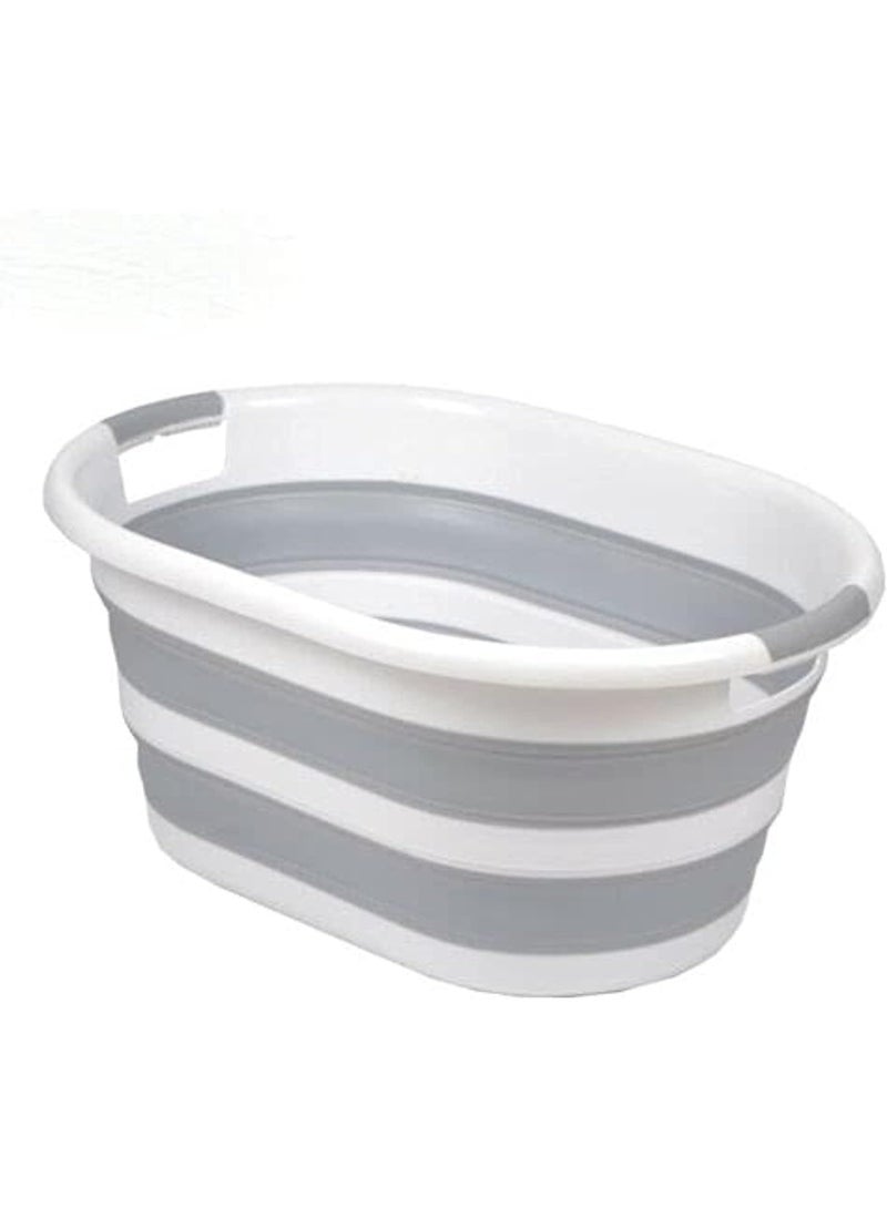 Motca Foldable Laundry Baskets – Premium TPR Clothes Hamper – Collapsible Anti-Skid Laundry Basket Plastic – Ergonomic and Comfortable Handles – Ideal Storage Bin for Clothes, Toys - Image 5