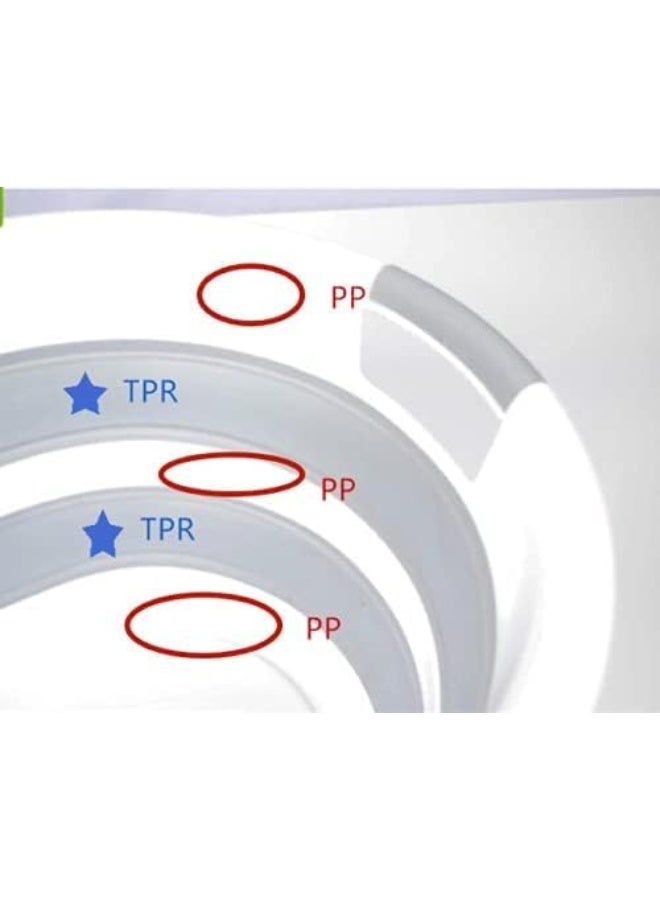 Motca Foldable Laundry Baskets – Premium TPR Clothes Hamper – Collapsible Anti-Skid Laundry Basket Plastic – Ergonomic and Comfortable Handles – Ideal Storage Bin for Clothes, Toys - Image 4