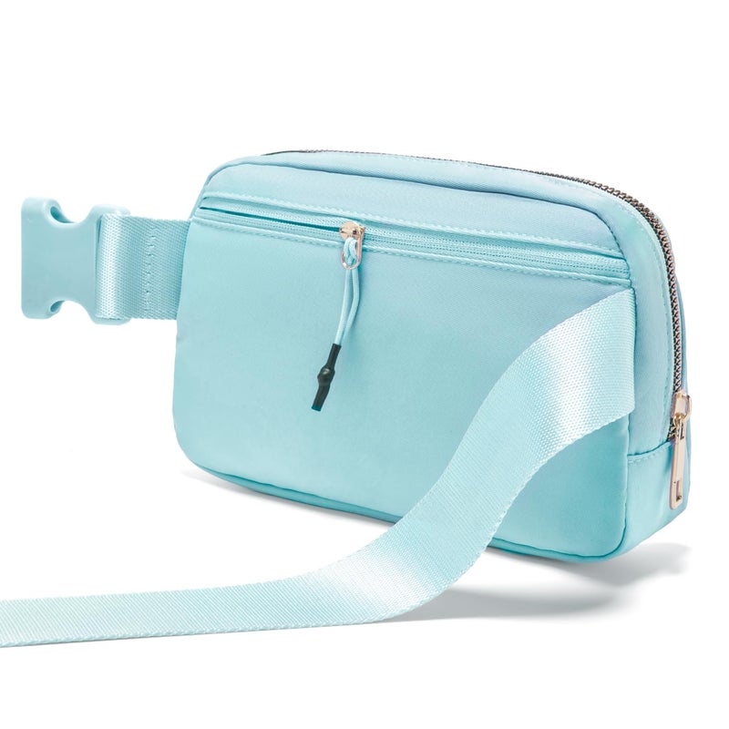 Gitus Birthday Gifts for 8 9 10 11 12 13 Year Old Girls Personalized Fanny Pack Crossbody Bags with Initial Letter Patch Belt Bag for Teen Girls Cute Trendy Stuff Travel Essentials (Icingblue-A) - Image 5