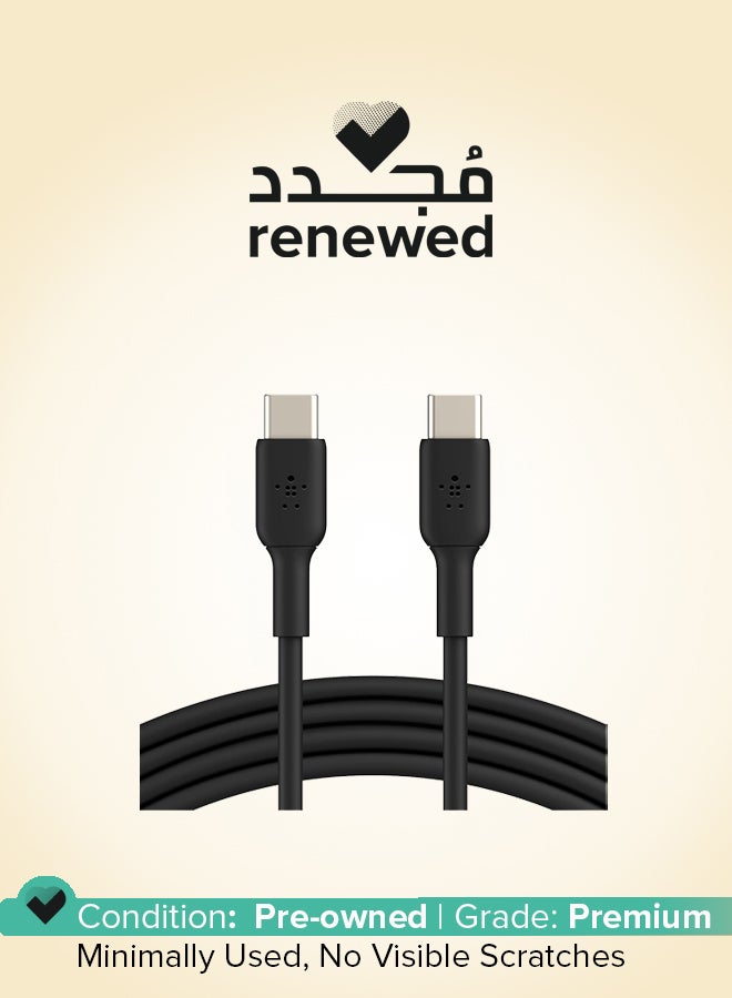 belkin Renewed -  USB-C to USB-C Fast Charging Cable (1 Meter) - Black black - Image 1
