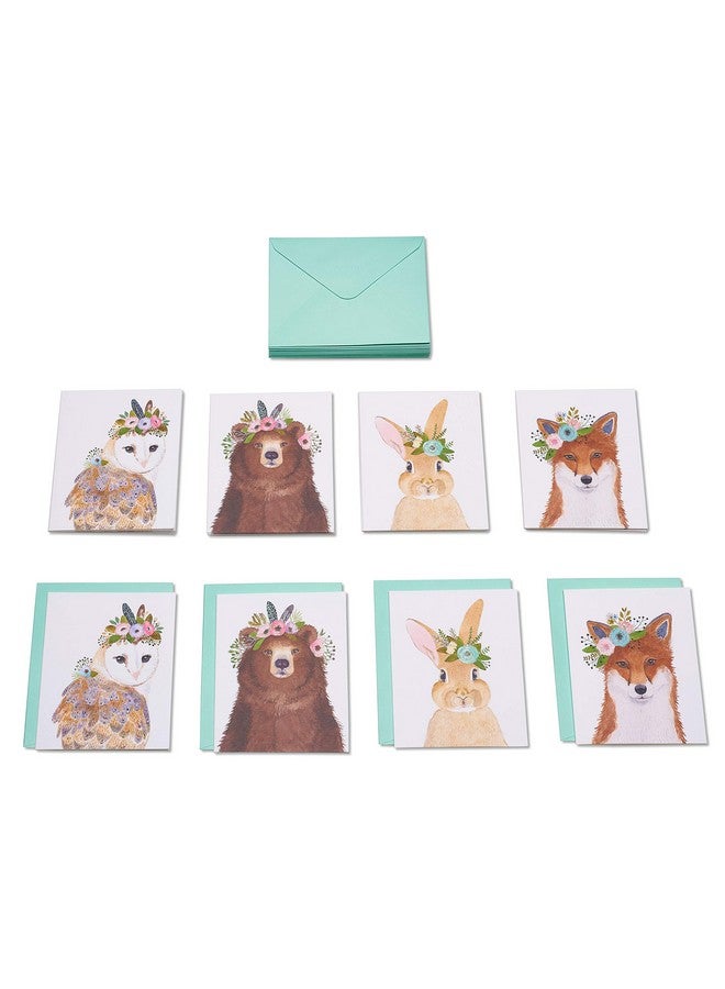 Papyrus Blank Cards With Envelopes Woodland Animals (20Count) - Image 2