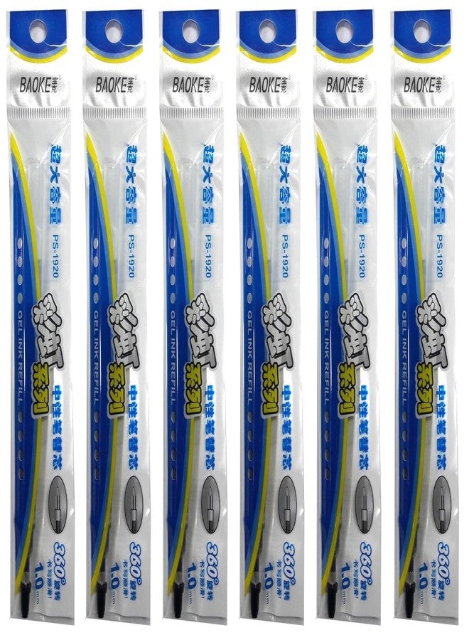 Worison Baoke 1mm Pen Refill Extra Smooth Refill Replacements 6pcs (Blue) - Image 1