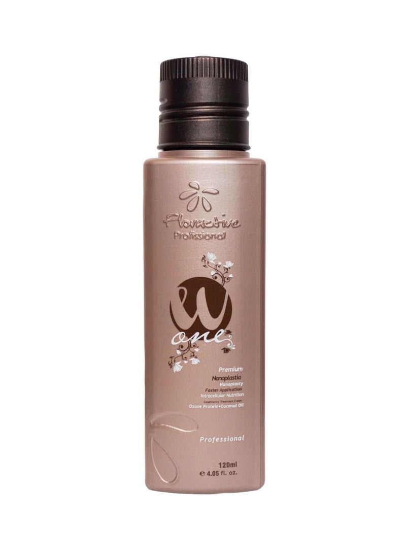 Floractive W One Nano Protein Hair Straightening Treatment – 120ml: Effortless One-Step Solution for Long-Lasting Smooth Hair - Image 1