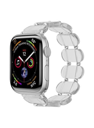 Replacement Strap For Apple Watch Series 4 40mm Stretch Resin Watch Band Transparent - pzsku/Z0801A23FD76EC8095E67Z/45/_/1714875478/fcf38ad3-ccd0-4810-9ee8-0160ed1535b4