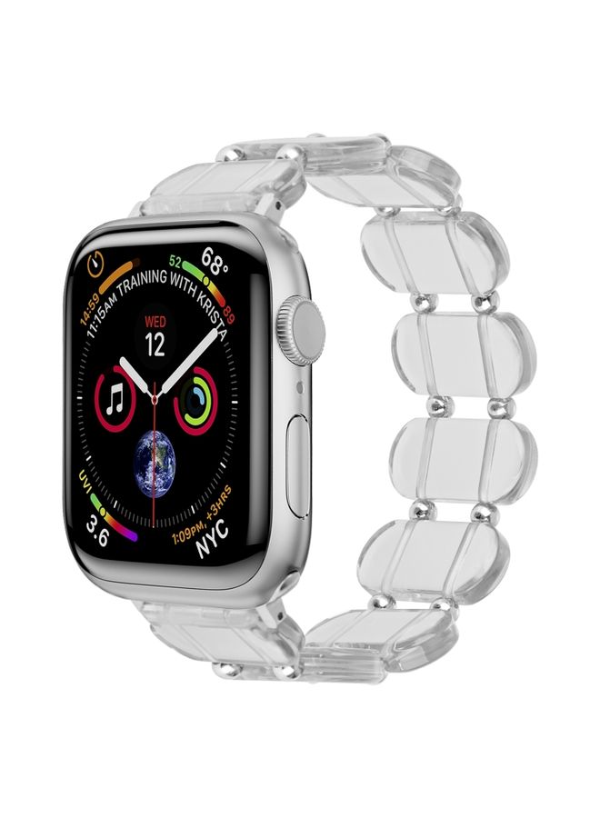 Replacement Strap For Apple Watch Series 4 40mm Stretch Resin Watch Band Transparent