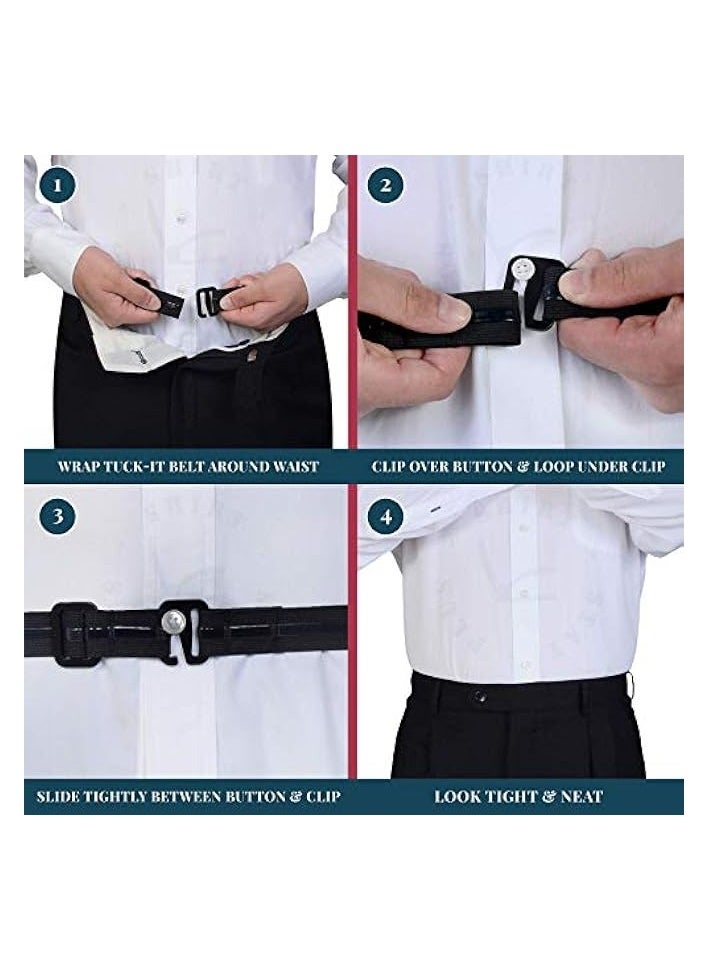 PROMASS - Tuck-It Belt Style Shirt Stay for Men Police and Military from Shirt Stay Plus (Made in USA -Standard Size)(Select Series), Standard (28" to 40"), One Size (Adjustable) - Image 1