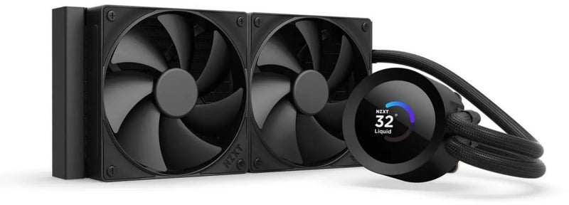 NZXT Kraken Plus 240 AIO CPU Liquid Cooler 240mm Radiator 2 x F120P Fans Customizable 154 Square LCD AMD AM5 AM4 Intel LGA 18511700 1200115X Black - Image 2