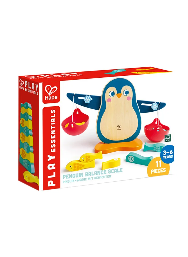 Hape Wooden Penguin Balance Math And Counting Scale 13-Piece