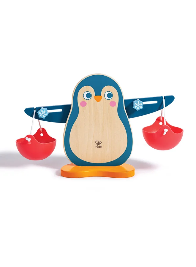 Hape Wooden Penguin Balance Math And Counting Scale 13-Piece