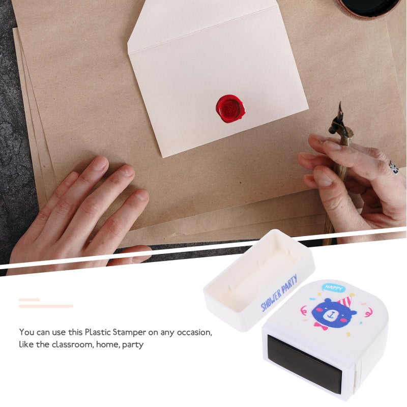 White Bear Custom Name Stamp Waterproof For School Uniforms Preschool Clothes - Image 4